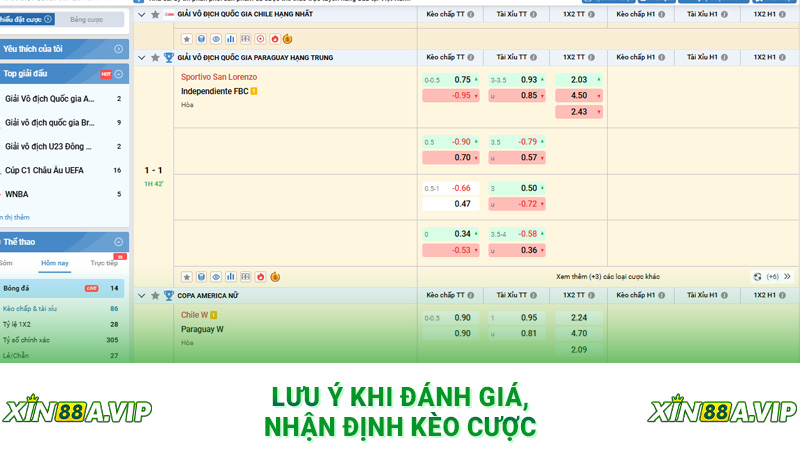 Lưu ý khi đánh giá, nhận định kèo cược